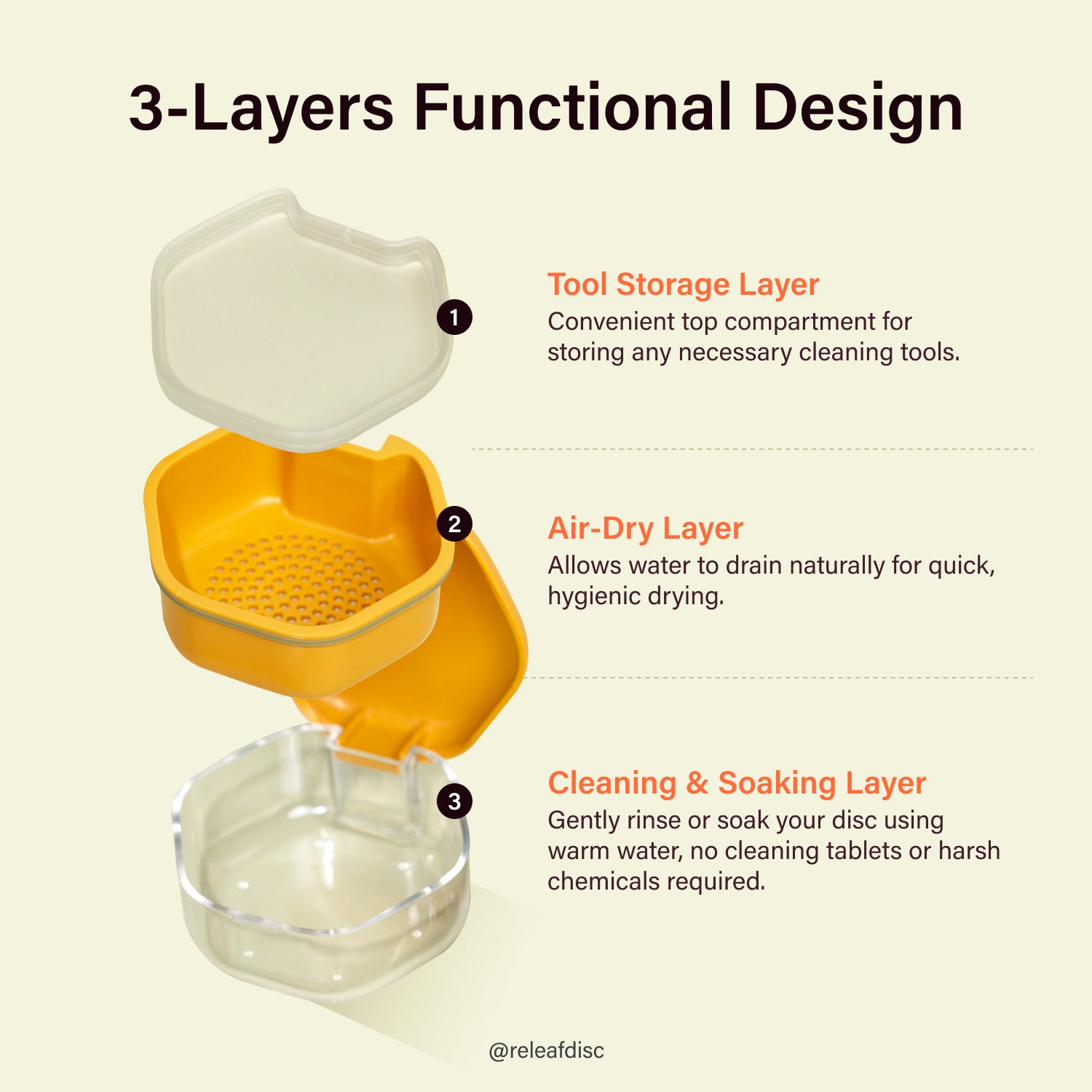 Menstrual Disc Container - Vanilla White